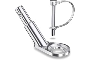 NICEDACK Bike Trailer Hitch, 12 mm Bicycle Trailer Hitch, Rust-proof Bike Trailer Adapter, Bicycle Trailer Attachment, Bike Trailer Hitch Connector for Dog, Cat, Kid, Child, Pet, Cargo Trailer