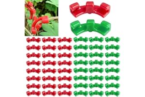 JAONLD Pflanzenbieger 100 Stück Pflanzenclips 90 Grad Lst Clips Pflanze Low Stress Training fur Pflanzenzweigen verwendet, Ändern Sie die Richtung Pflanzenwachstums (Rot und Grün)