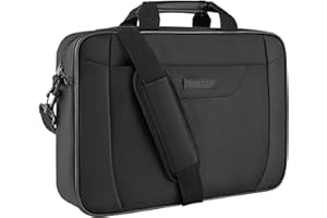 KROSER Laptop Bag 15.6 Inch Briefcase Laptop Shoulder Messenger Bag Water-Repellent Lightweight Urban Office Bag Business Carrying Handbag School Computer Bag for Men/Women