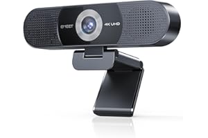 EMEET Webcam 4K 3 in 1, Webcam C980 PRO 4K con 4 Microfoni con Cancellazione del Rumore e 2 Altoparlanti, Grandangolo 60°-98°, Web Cam Ideale per Videochiamate di Gruppo e Individuali