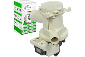 Ablaufpumpe für Waschmaschine 34W 220/240V mit dem Originalcode 2840940100 2840940200 2840941500 für Beko für Indesit - Garantie 5 Jahre - ONIX TECH