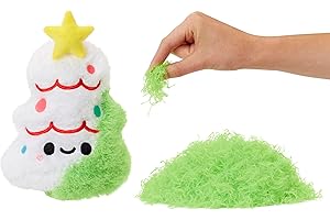 Fluffie Stuffiez Holiday Weihnachtsbaum - Kleines Plüsch-Sammlerstück - Überraschung beim Auspacken - Kuschelweicher ASMR Flaum - Fidget, Basteln, Fell Abziehen - für Kinder ab 4 Jahren und Sammler