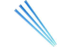 BambooMN - Lot de 300 pics à cocktail triangulaires en plastique Prisme alimentaire 9 cm Bleu