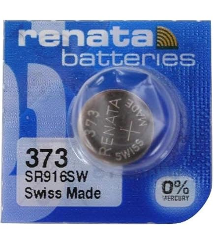 Renata 373 Knopfzellen (SR916SW) – 10 Stück, 1,55V, Schweizer Qualität, Für Uhren & Elektronik