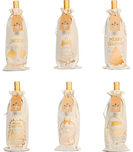 24x Weihnachts-Geschenkbeutel Mit Kordelzug – 4 Größen & Designs (Weihnachtsmann, Rentier…) Für Süßigkeiten & Geschenke