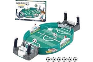 WYDEXINT Mini Tischkicker Desktop, Interaktives Tischfußballspiel mit 6 Fußbälle, Interaktives Tischfußballspiel, Mini Interaktives Tischfußballspiel, Interaktives Puzzlespiel für Familien, Party