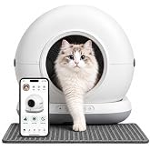 Haustier CB001 Gri Akıllı Otomatik Kedi Tuvaleti, APP ile Uzaktan Kontrol, 75lt Hazne, 7lt &ccedil;&ouml;p haznesi, Ağırlık sens&ouml;rl&uuml;