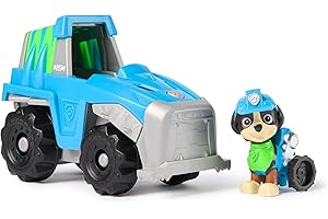 Paw Patrol - Pat Patrouille - Véhicule Figurine Rex - Voiture Figurine À Collectionner - Pat Patrouille Véhicule - Plastique Recyclé - Voiture Enfant - Jouet Enfant 3 Ans Et +