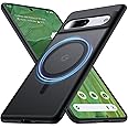 FNDMIL Magnetic for Google Pixel 7 Case [Compatible with MagSafe][Anti-Fingerprint][Slim Fit][Military Shockproof] Translucent Matte Hard Back Pixel 7 5G Phone Cover 6.3”, Black