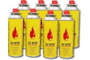 DOLCE VARI 8 Butane Cans Portable Cooker in Carry Case 4/8 Gas Bottles Camping BBQ Kit Camping OR Stove with Automatic Ignition & Heat Control (8 Gas Canisters Only)