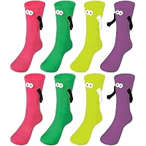 Magnetische Socken Für Paare, Hand In Hand Socken Magnet, Lustige Magnet 3D Paare Socken, Freundschaftssocken Mit Magnetarmen Händen Händchenhaltende Socks Partner Socken Geschenk Für Frauen Männer