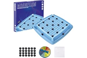ONLYNERY Magnetic Chess Game, Jeux Magnetique Enfant, Jeu Aimant, Échiquier Magnétique, Jeu De Pierres Magnétiques, Soirée De Jeu En Famille Amusante Pour La Formation À La Pensée Logique, D'échecs Interactif