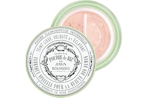 Bourjois - Poudre libre Riz de Java - Teint lissé et éclatant - Fini velours - S'adapte à toutes les carnations - Transparente - Unique 3,5 g
