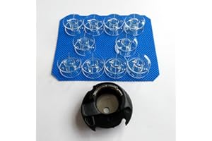 EVERNICE Caja de bobina y bobinas para Bernette 65,66,80E, 82E, 90E, 92C, H70, Londres 7, Londres 8