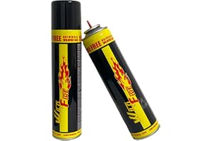 Clearfee 2 stycken universal butan gaständare för påfyllning för tändare, flambrännare, 100 % renhet, påfyllningsgas, ljusgas