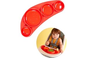 Koo-di Tiny Tapas Silicone Feeding Placemat | Baby Weaning | Suction Plate Baby and Toddler | 100% Silicone, BPA Free, Phthalate Free & PVC free | Ladybug