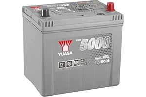 Yuasa YBX5005 12V 65Ah 550CCA Silver Sealed Maintenance Free High Performance Car Battery