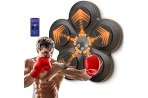 lifetter Musik Boxmaschine, Elektronische Musik Boxmaschine, Bluetooth Boxing Machine, Smart Musik Boxmaschine, Wand Boxtrainingsgeräte für Heimübungen Stressabbau