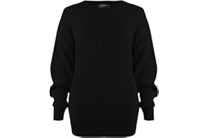 SA Fashions® Oversized New Ladies Womens Chunky Baggy Jumper Knitted Sweater Thick Top S-XXL 8-22