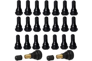 SNOWTAIN Schneespitze 40x Autoventil Gummi TR412,Gummi Reifen Ventile,Ventileinsatz, Gummiventil Reifen Auto Ventilkappe,Reifenventil TR412,Für Auto, Motorräder