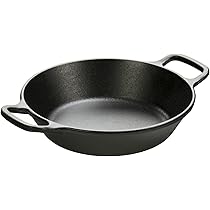 Lodge 12 gietijzeren grillpan met dubbele handgreep, zwart