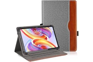 elfofle Uniwersalne etui do Blackview Tab 30 WiFi 10 cali/Tab 70/Tab 80/Tab 12 Pro/Tab 15 Pro/Tab 16, kompatybilne z tabletami Teclast M50HD / T40HD, skóra poliuretanowa, etui ochronne do tabletów