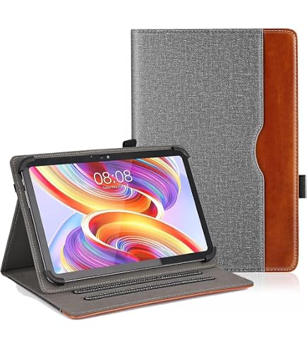 Ytaland Universal Tablet Hülle Für 10-10.5 Zoll Tablets – Magnethülle Aus PU Leder, Mit Ständerfunktion, In Lila