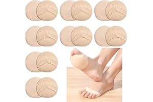 BRELET 8 Paia Cuscinetti dell'avampiede.Cuscinetti Metatarsali per Piedi in Tessuto.Cuscinetti Plantari Ortopedici per Proteggere Scarpe e Piedi.Cuscinetto Plantare Ortopedico (Color Carne)