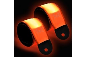 EKKONG Brazalete LED Recargable,2 Piezas Brazalete Reflectante LED Running,Brazalete Reflectante Running, Banda Reflectante para Correr de Noche, Trotar, Deportes al Aire Libre, Ciclismo