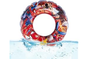 OTOKTI Pool Inflatable Ring, Swimming Rubber Ring for Kids, Cartoon Anime Swimming Ring Inflatable Pool Float for Kids 2-9 Years, Boys Girls Floating Ring Swim Ring for Summer Beach Pool Party
