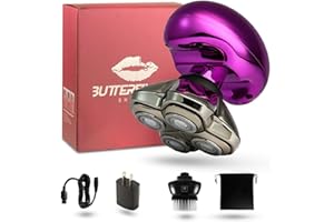 ‎SKULL SHAVER Skull Shaver Butterfly Kiss Pro Lila – Damen-Trimmer für Körper und Kopf, weiblicher Elektrorasierer, bestes Geschenk für Frauen