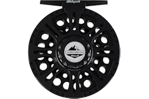 Shakespeare Cedar Canyon Premier Fly Reel – Lightweight and Durable Fly Fishing Reel with Smooth One-Way Bearing and Convertible Left/Right Hand Retrieve, River Fish Angler- Two Sizes