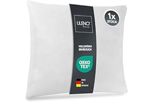 LILENO HOME Zestaw 1 wypełnienia poduszki 45x45 cm - Wewnętrzna poduszka prana w 40°C, odpowiednia dla alergików - Poduszka z poliestru jako poduszka na kanapę, sofę, poduszka na głowę