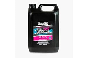 Muc-Off Limpiador de Filtro de Aire, 5 Litros - Limpiador de Filtro para Motocross y Deportes de Motor - Limpia Filtros de Moto Biodegradable - Elimina Aceite y Suciedad para Buena Potencia
