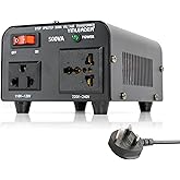 Yinleader 500W Voltage Transformer, 220/240 Volts to 110/120V Step Up Step Down Voltage 500VA