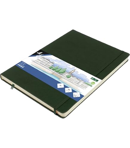 Blocco Da Disegno Kangaro Art A5 - 80 Fogli 140g Carta Color Crema, Copertina Rigida - Foto 7