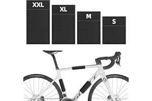 HTTYHT 4 Piezas Protector de Cuadro de Bicicleta Cuadro de Carbono Accesorios para Portabicicletas Thule Protector de Marco de Bicicleta Accesorios para Bicicletas Protección contra Arañazos(S/M/XL/XXL)