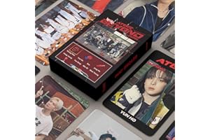 SAMSHINE Kpop Ateez Lomo Cards 55Pcs Ateez Poster Cards Ateez 2022 BEYOND ZERO Album Cards Ateez Merch Photo Cards Kpop Ateez BEYOND Photocard Set Gift for Fans Girls