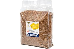 RANZ 2LB Dried Mealworms for Chickens & Wild Birds, Chicken Food | High Protein Meal Worms Treats - Chicken Feed For Laying Hens & Ducks - A Tasty Daily Feeding Addition With Long Shelf Life