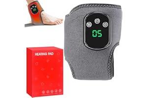 Dandin Foot Massager, Cordless Ankle Massager, Electric Foot Massagers with 5 Heat Settings, 3 in 1 Foot Massager, Foot Warmer with Massager for Ankl-e, Heel, Sole, Arc