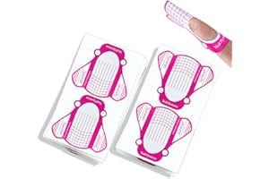 Hanyousheng Chablon 100 sztuk, papier żelowy do paznokci, samoprzylepne wzory UV, żel do budowania paznokci i kształtów do przedłużania paznokci