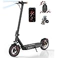 iScooter i10Plus Electric Scooter Adults, Fast Electric Scooters with APP Control, 50KM Max Range & 4 Speed Levels, Dual Suspensions, 3 Braking Systems and Turn Signals