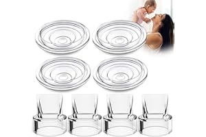 LUXEMUM Duckbill Valves 4 Pieces, 4 Piece Set Silicone Diaphragm Compatible with Momcozy S9/S12 Wearable Breast Pumps Replace Parts/Accessories