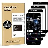 iVoler [3 Pack] Pellicola Vetro Temperato per Huawei P10 Plus, [Copertura Completa] Pellicola Protettiva Protezione per Scher