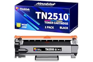 Hookink TN2510 TN-2510 Cartucho de tóner Compatible para Toner Brother HL-L2400DW HL-L2445DW MFC-L2860DW MFC-L2800DW DCP-L2620DW DCP-L2660DW para TN2510XL (1 Negro, 1200 páginas)