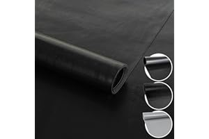 Anro Tapis de protection en caoutchouc avec picots - 100 cm- Tapis de sol, Caoutchouc SBR., Lisse 1 mm., 50 x 100cm