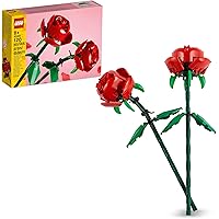 LEGO Botanicals Rose - Set da Costruire di Fiori Finti - Decorazione Floreale da Casa o da Scrivania - Gioco della Natura per