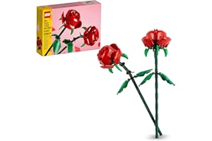 LEGO Botanicals Rosen - Spielset mit künstlichen Blumen – Kreative Deko mit Blumen zum Bauen – Spielzeug für Mädchen und Teenager ab 8 Jahren – Originelle Geschenkidee zum Geburtstag – 40460