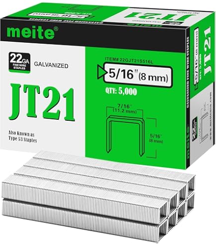 Graffette T-50 In Acciaio Inox Marino - Tipo 140/8 Mm, Heavy Duty, 1.512 Pezzi, Per Tappezzeria E Lavori Pesanti