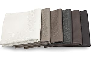 CLUB4BRANDS Recortes de cuero - restos de cuero gris, restos de cuero, tamaños grandes, ideal para bolsos, zapatos, reparaciones, decoraciones, manualidades, 1 kg, tamaño A3